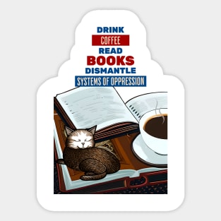 Coffee and book Sticker